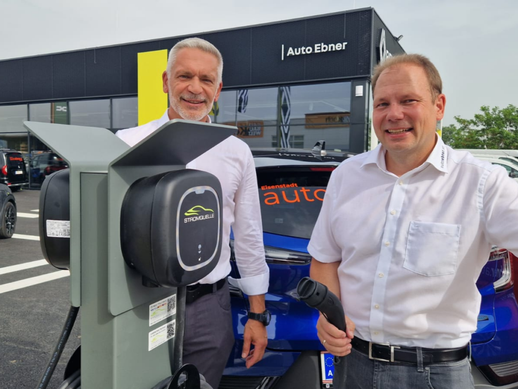 Stromquelle Ladestationen bei Autohaus Ebner